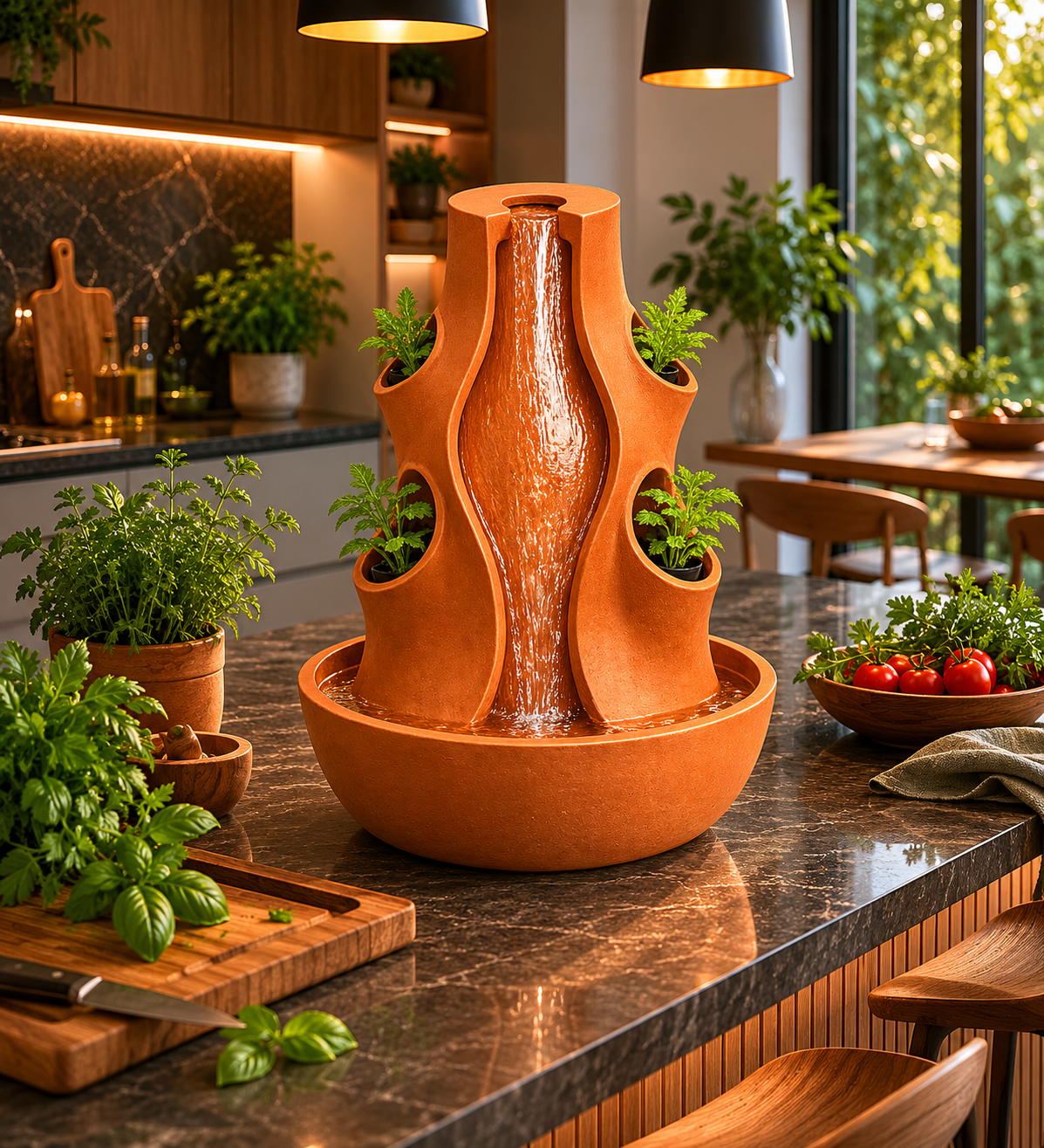 Island kitchen counter